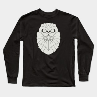 Praying Owl in White Long Sleeve T-Shirt